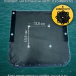 Кресло-с-поворотным-механизмом-в-лодку-ПВХ-темно-синее