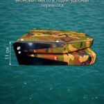 Кресло-в-лодку-ПВХ-складное-Камуфляж-с-поворотным-механизмом