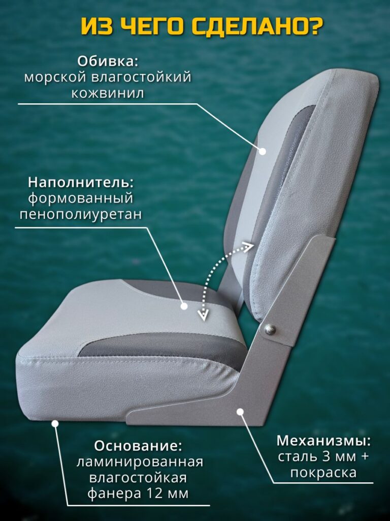 Кресло-в-лодку-пвх-складное-Светло-серое-с-серым