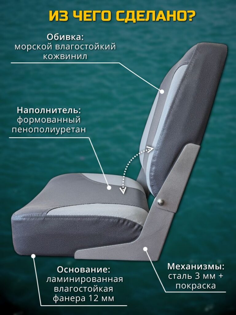 Кресло-в-лодку-пвх-складное-Серое-со-светло-серым