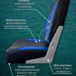 Полный-комплект-для-лодки-ПВХ-Кресло-черно-синее-в-лодку-пвх-комплект