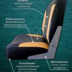 Полный-комплект-для-лодки-ПВХ-Кресло-черное-бежевое-в-лодку-пвх-комплект