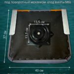 Кресло-в-лодку-пвх-складное-с-поворотным-механизмом-серо-оранжевое