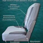 Кресло-поворотное-в-лодку-пвх-Полный-комплект-светло-серое-с-серым